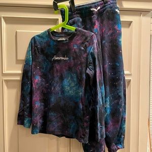 Abercrombie Kids Multi Colored Galaxy Outfit Boys